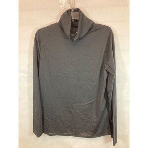 Everyday Elegance: Women's Gray largeLong Sleeve Casual Shirt